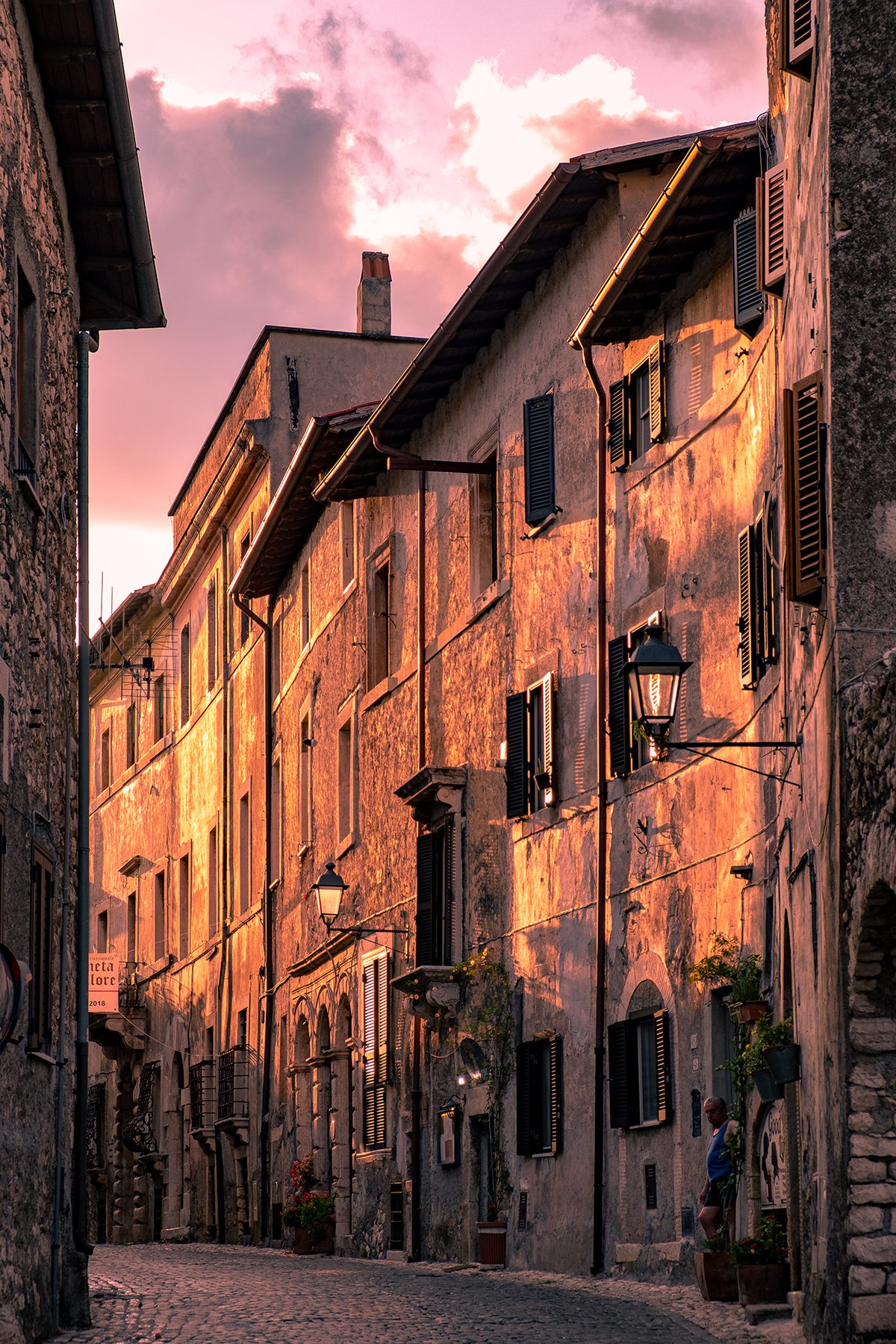 Le stradine del centro storico di Sermoneta