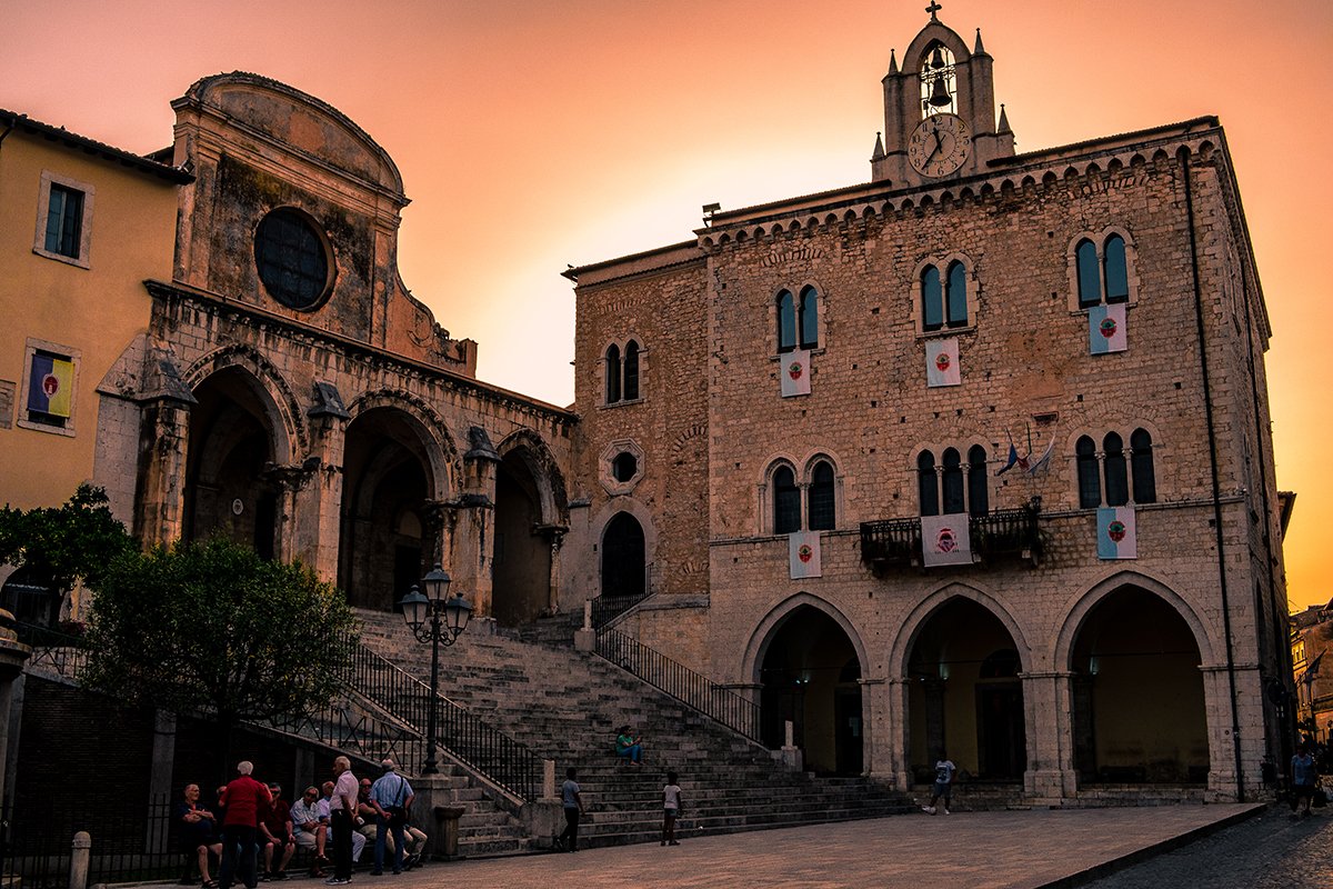 Piazza Grande a Priverno