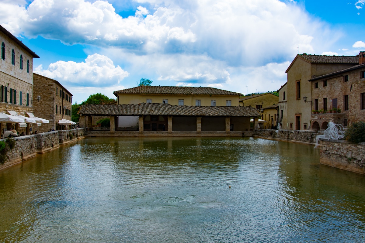 La vasca termale di Bagno Vignoni