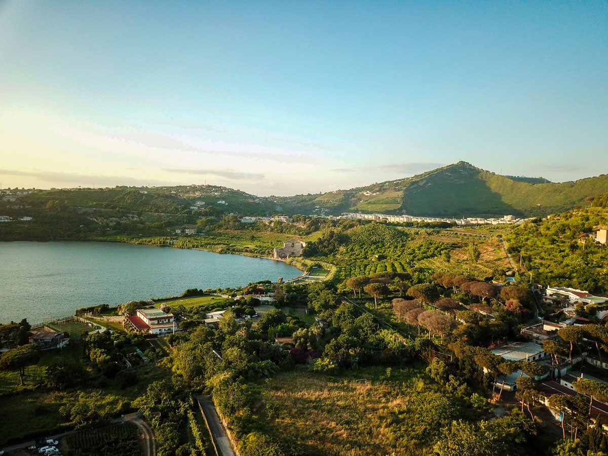 Panorama sul Lago d'Averno